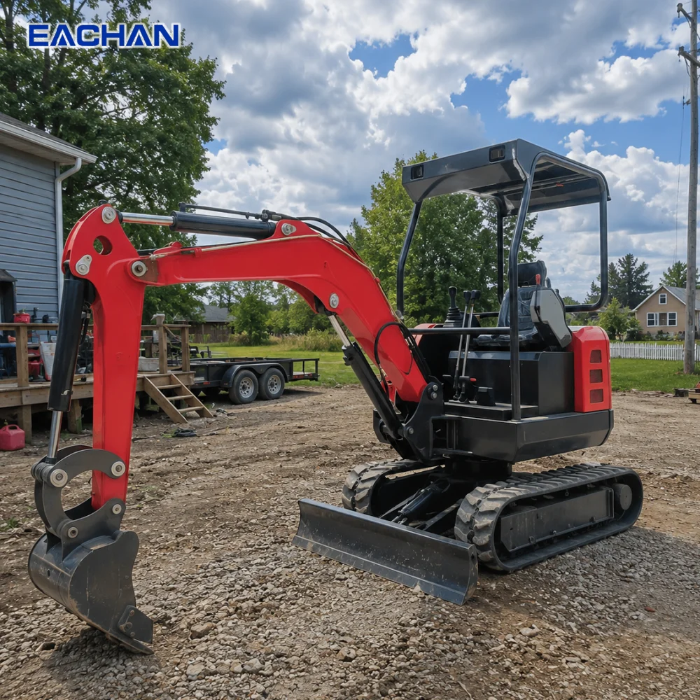 2,5-Tonnen-Minibagger, hydraulischer Raupenbagger, kompakter Bagger mit Dieselmotor, CE EPA Euro 5 für Landwirtschaft, Gartenbau und Bauarbeiten