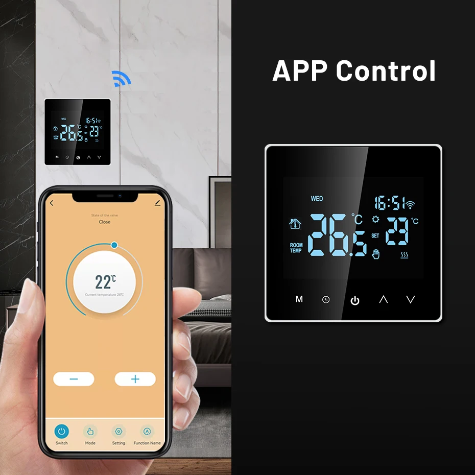 Tuya WiFi Thermostat - Smart Heizungsregler Mit LCD Display 16A