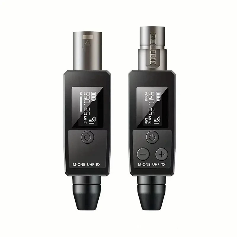 

XLR Transmitter Receiver Receiver Transmission Adapter Metal+Plastic For Dynamic Microphone Guitar
