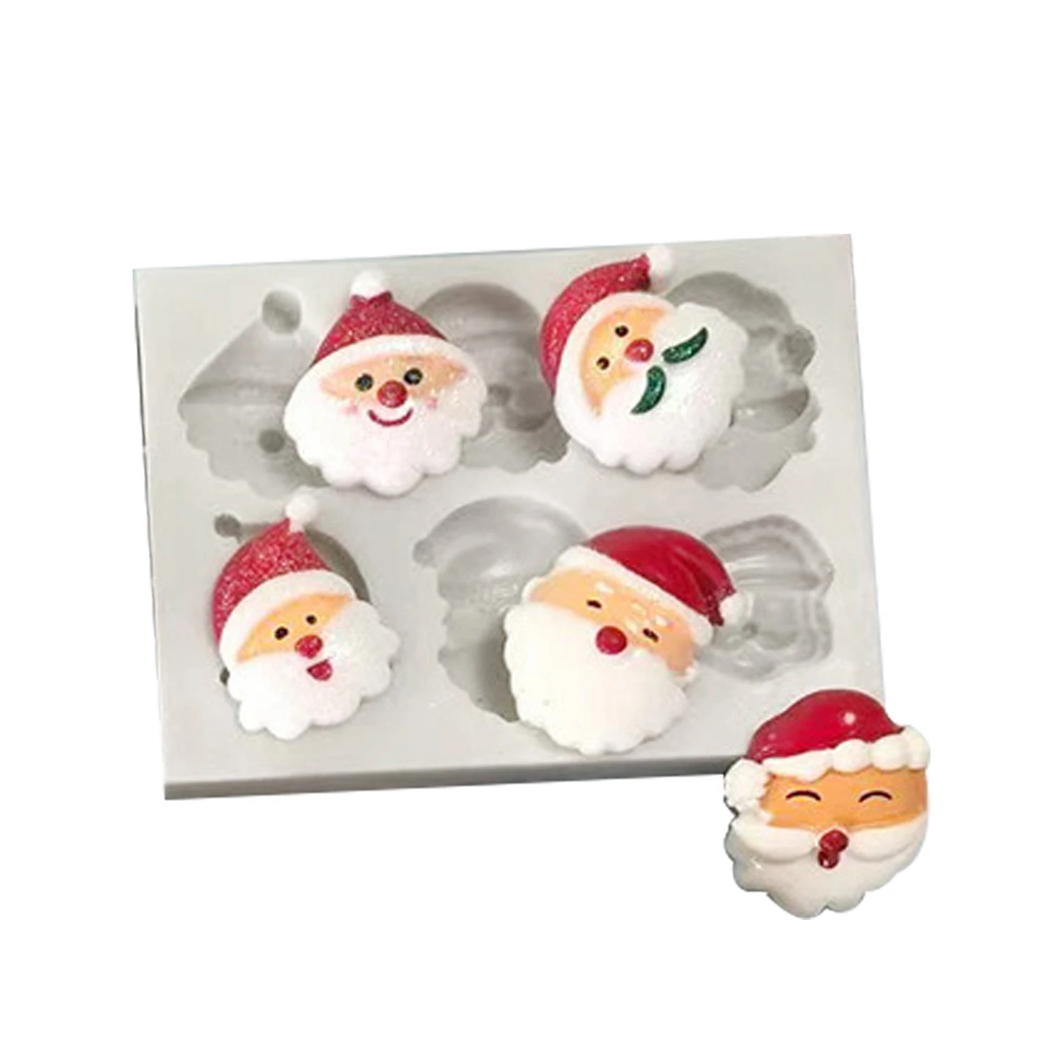 

Santa Cookie Stencil Set Cake Mold Plastic Stencil Template Cupcake Baking Tools for Fondant Christmas Cookie Tools