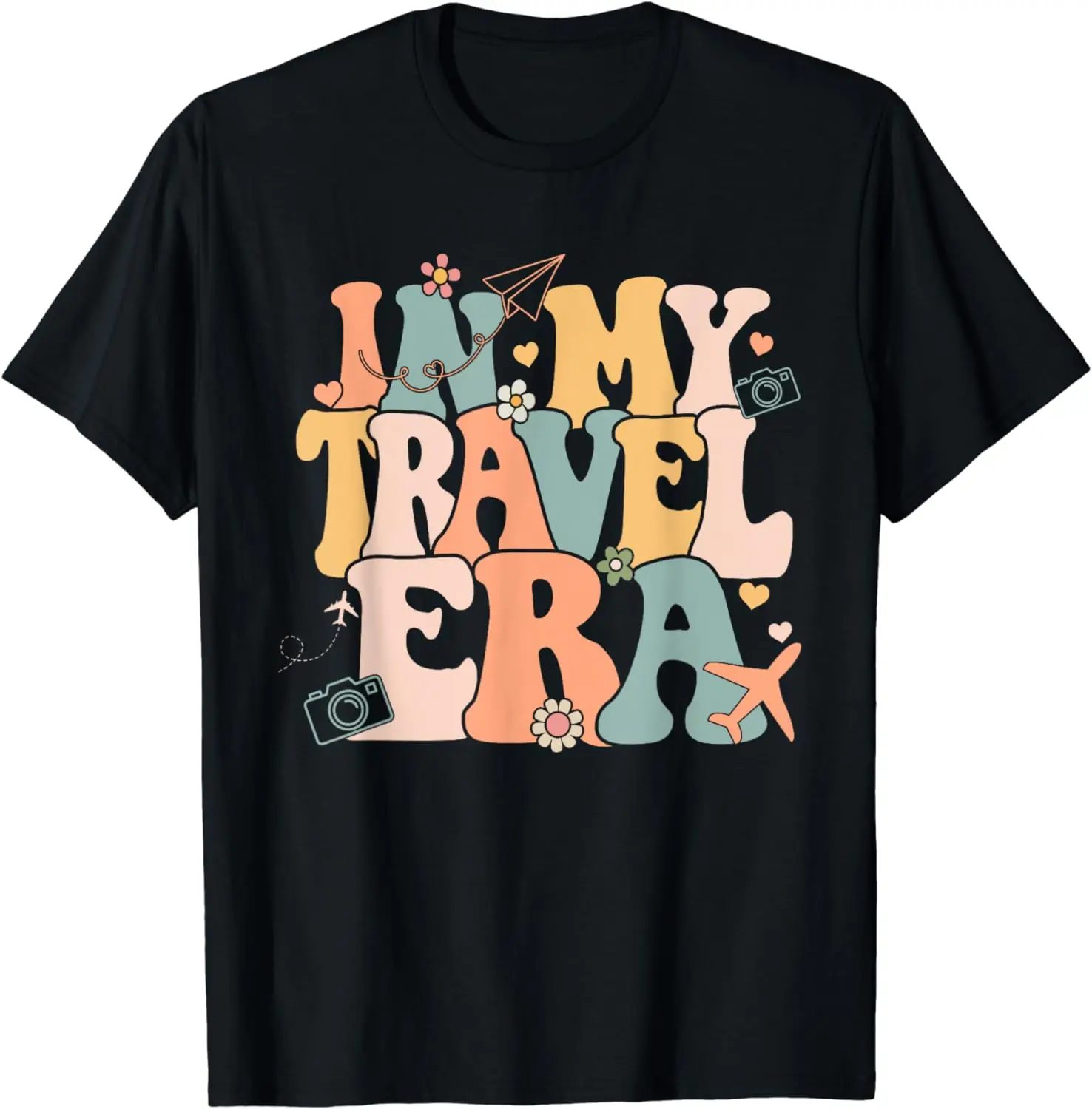 

In My Travel Era Airplane Adventure For Family Vacation Trip T-Shirt