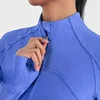 Lemon Ribbed Cropped Defines Stand Neck Jacket Lightweight Breathable High Elastic Fitness Yoga Coat Tight utdoor Sports Top 5
