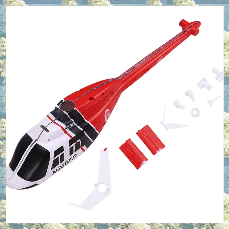 Coque Fuselage Hélicoptère RC C138 Bell 206 1:33 - Pièce de Rechange