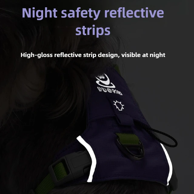 Light Weight Dog Chest Back Outdoor Dog Chest Strap Against Yarn-dyed Belt Pet Traction Speed DryPrevent Break Away Breathable 5