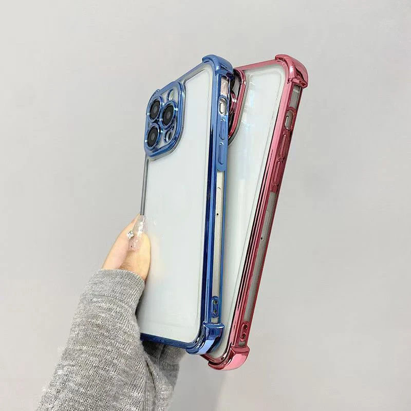 Enhanced Shockproof Soft Shell Phone Case with Four-Corner Airbag Protection