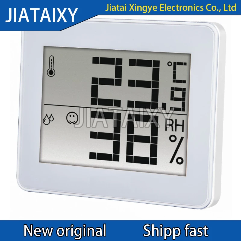 Elektroniczny miernik temperatury i wilgotności w domu z wyświetlaczem cyfrowym i ikoną komfortu