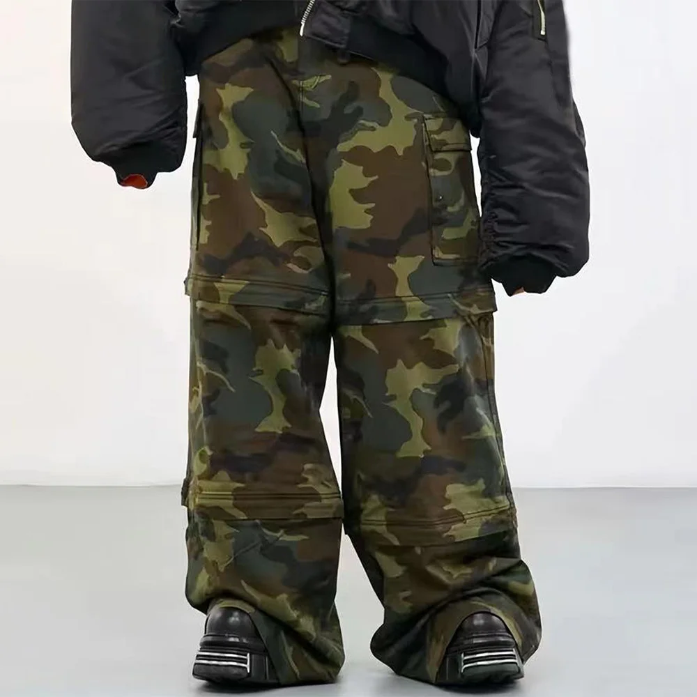 

NIGO Men's Camouflage Multi-Pocket Zipper Loose Cotton Long Work Pants Ngvp #nigo7663