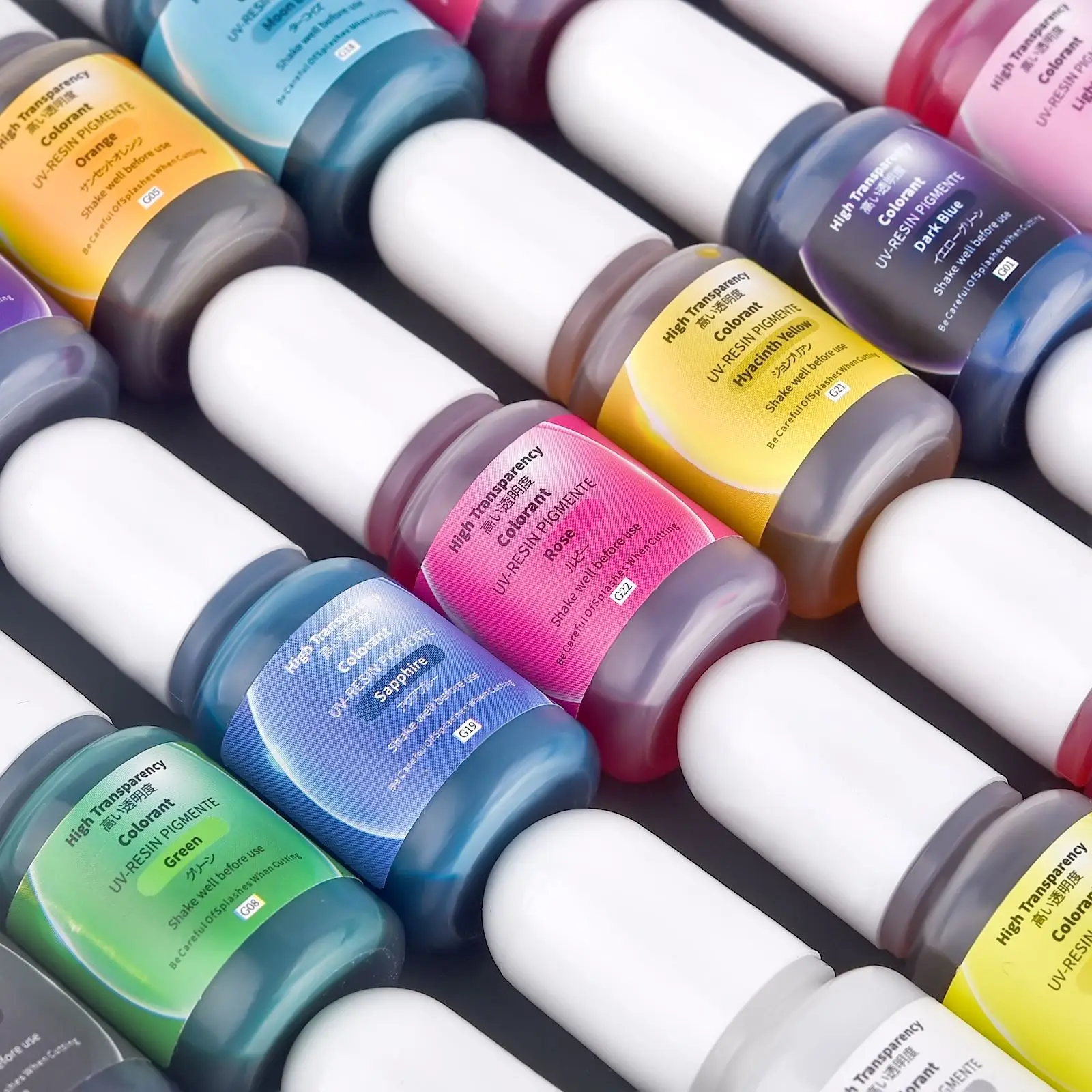 5ml Epoxy Pigment 24 Color Liquid Epoxy UV Resin Dye Transparent Colorant UV Resin Coloring DIY Art Jewelry Making Tools