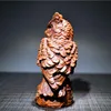 Archaize seiko Hand-carved boxwood owl desktop decoration crafts statue 5