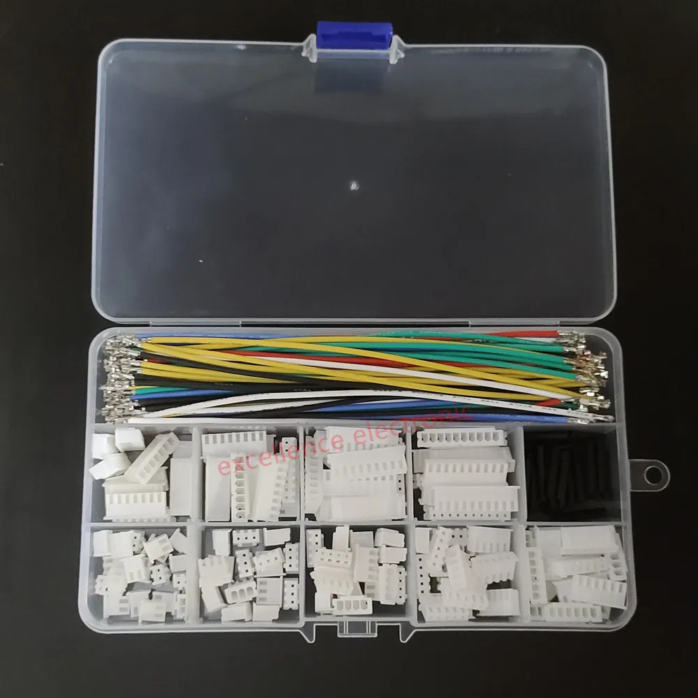 XH 2.54mm Connector Kit With Double Pre-crimped Soft Silicone