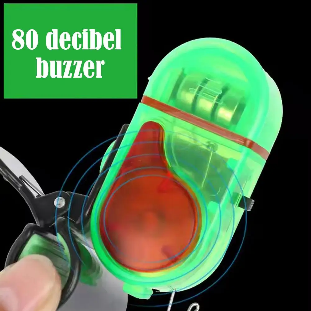 Alarme électronique morsure poisson avec LED - Clip pour canne à pêche et alerte sonore
