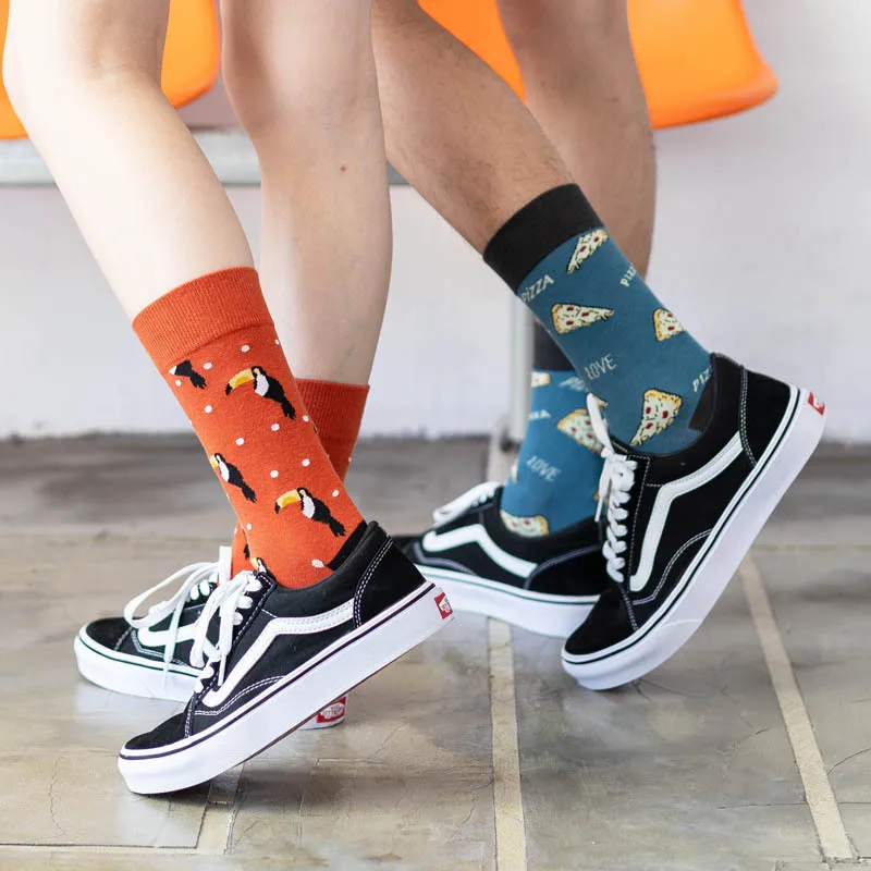 

Spring and Summer New Men's and Women's Stockings Japanese Fruit Animal Trendy Socks Happy Long Tube Trendy Socks