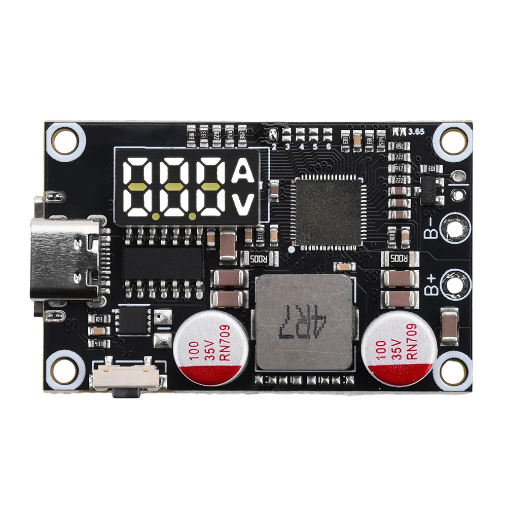2-6S 45W Fast Charging Mobile Power Module Bidirectional Fast Charging DIY Circuit Board With Digital/Light Type-C USB printed circuit board