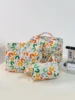 Cute Quilted Cotton Makeup Bag Women Zipper Cosmetic Organizer Female Cloth Handbag Box Shape Portable Toiletry Case For Girls 1