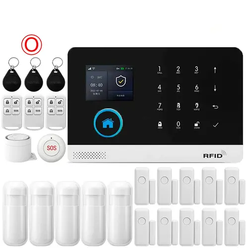 GSM Alarm System for Home Works with TUYA Smart Home App Burglar Security 433MHz 2G WiFi Alarm Wireless Control PG103 - Image 20