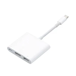 Multipurpose USB-C Hub with HDMI and USB 3.0 Docking Station (3 in 1 white)