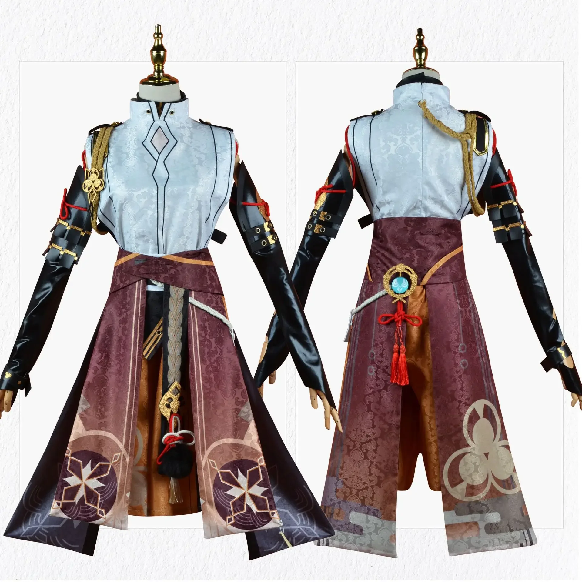 

Genshin Impact Shikanoin Heizou Cosplay Costume Wig Full Set with Accessories Genshin Heizou Shikanoin Cosplay Outfits