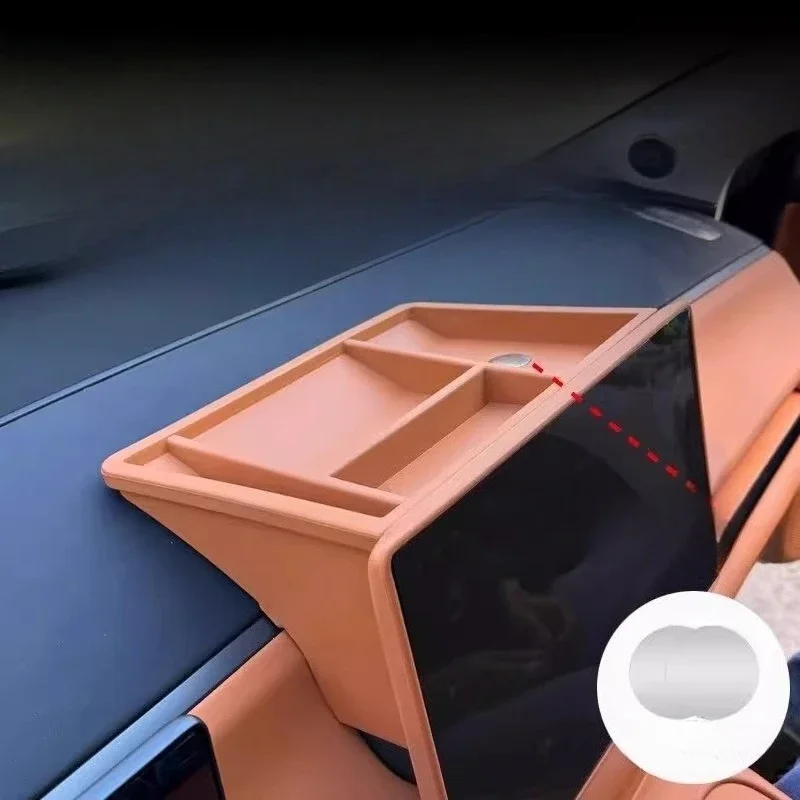 중앙 제어 화면 뒤쪽 수납함 (Leapmotor C16/C10 개조용 티슈 수납함 등 브래킷 자동차 부품)