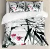 Japanese Duvet Cover Set, Sakura Tree Flowers Cherry Blossoms Spring Theme Art, Decor 3 Piece Bedding Set with 2 Pillow Shams 4