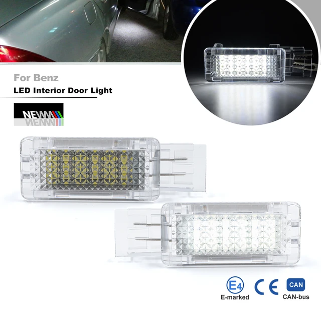 2pcs Led Door Welcome Lights For Mercedes W203 W209 W240 R199