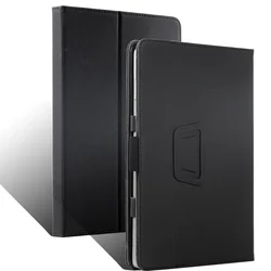 Magnetic Flip Case with Hand Strap for Tablets and E-Readers (Black)