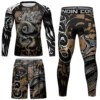 Cody Lundin Rashguard Tracksuits For Men’S Mma Kickboxing Club Fitness Workout Gym Muscle-Building Tight Fighting Sportswear Kit 1