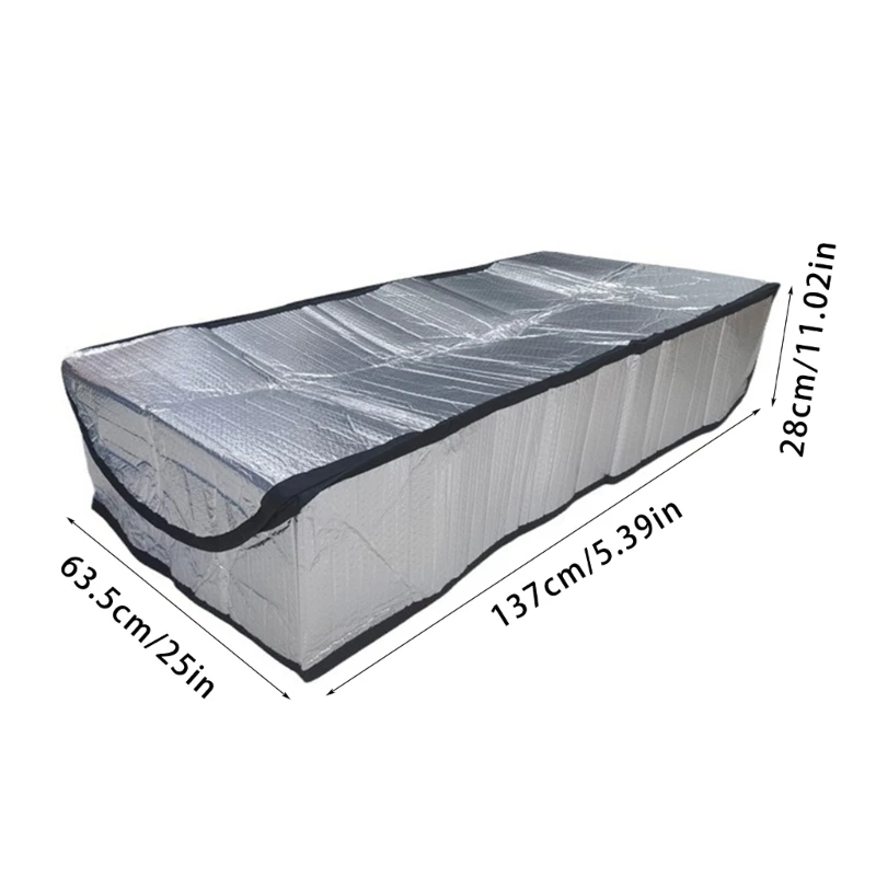 Home Attic Thermal Barriers Double Side Aluminum Stair Ladder Insulation Cover