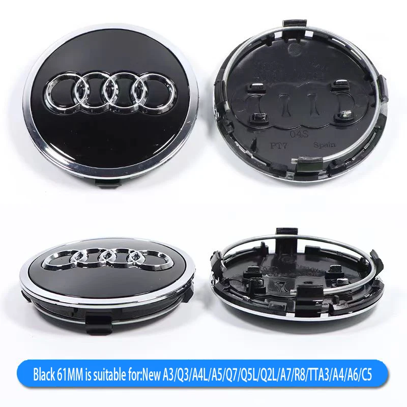 Luxury Car Wheel Hub Cover Set - Sleek Rim Center Cap Decoration Accessories (4 Pieces)