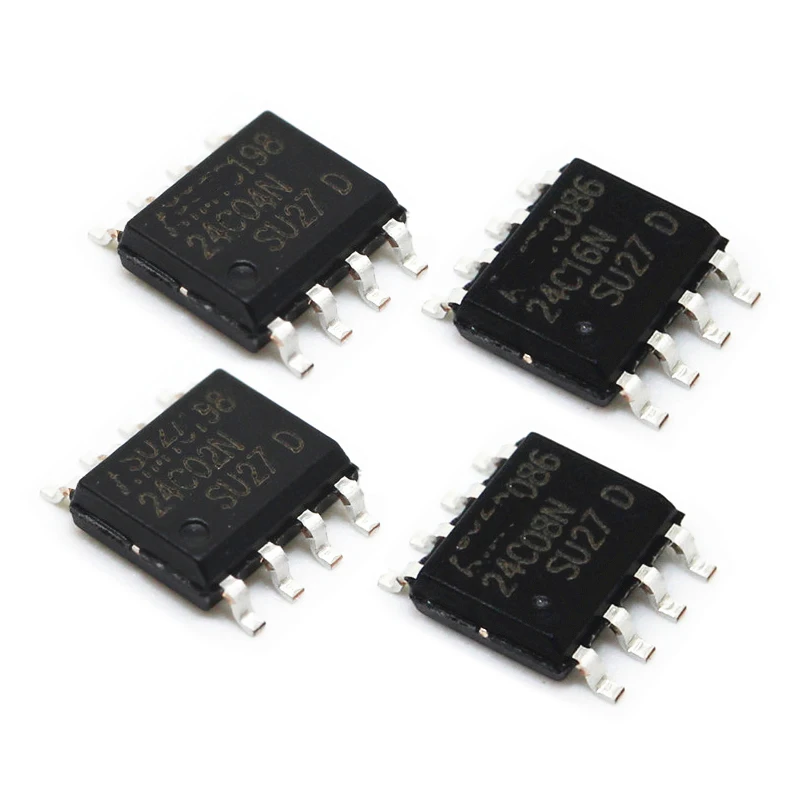 10pcs At24c04 24c01 24c02 24c04 24c08 24c16 24c32 24c64 24c128 An Bn ...
