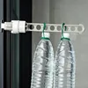 Drying Rack Balcony Clothes Drying Rack Wall Mounted Clothes Drying Rack Bathroom Drying Rack Indoor Space Saving 8 Holes 5