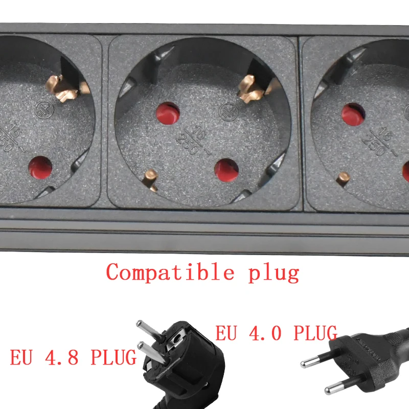 Фото Умный удлинитель для электросети Schuko Powerlink box audio 3P, авиация 2-10, стандарт ЕС №4