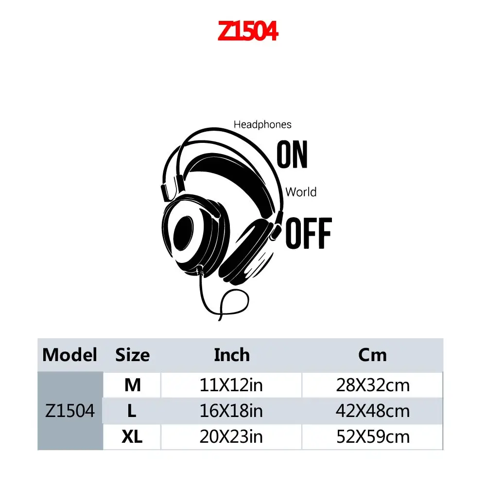 Fun Earphone Wall Decal Art Vinyl Sticker