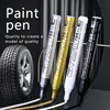 Metallic Paint Marker Pens with Ink Set Gold Silver White Permanent 2mm Art Markers for Manga Crafts Scrapbooking Art Supplies 1