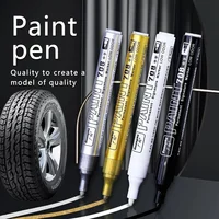 Metallic Paint Marker Pens with Ink Set Gold Silver White Permanent 2mm Art Markers for Manga Crafts Scrapbooking Art Supplies 1
