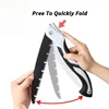 SK5 1Pcs Portable Folding Hand Saw,Sk5 Alloy Hacksaw Blade,PTFE Coating,Portable Closes Camping Multitool Saws 4
