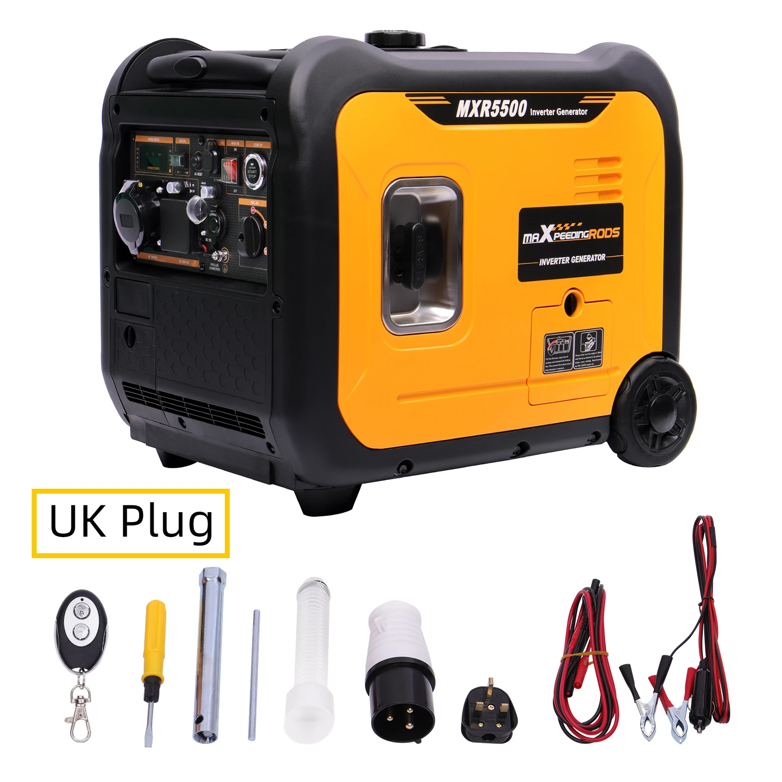 

5KW 12V DC 230V Generators Petrol Silent Electric Start OHV Engine Overload Protection LED Output Electric Remote Start Outdoor