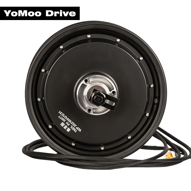 High Power 10KW 12x3.5" YMMOTOR BLDC Gearless Electric Motorcycle Hub