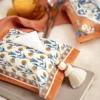 Tissue Paper Storage Box Retro Home Bedroom Multi-purpose Tassel Oriental Style Tissue Box for Living Room Car Bathroom 1
