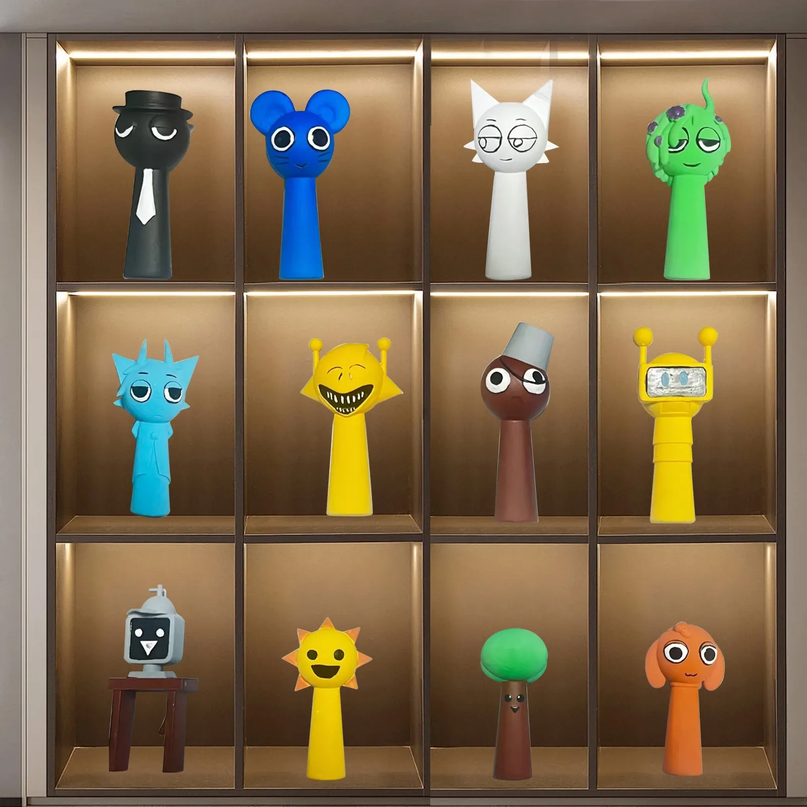 (5/8/10/12 PCS) Incredibox Sprunki Mystery Box, Incredibox Sprunki Blind box Action Figures Oren Figures,Figures,Fun Bot Figures 5