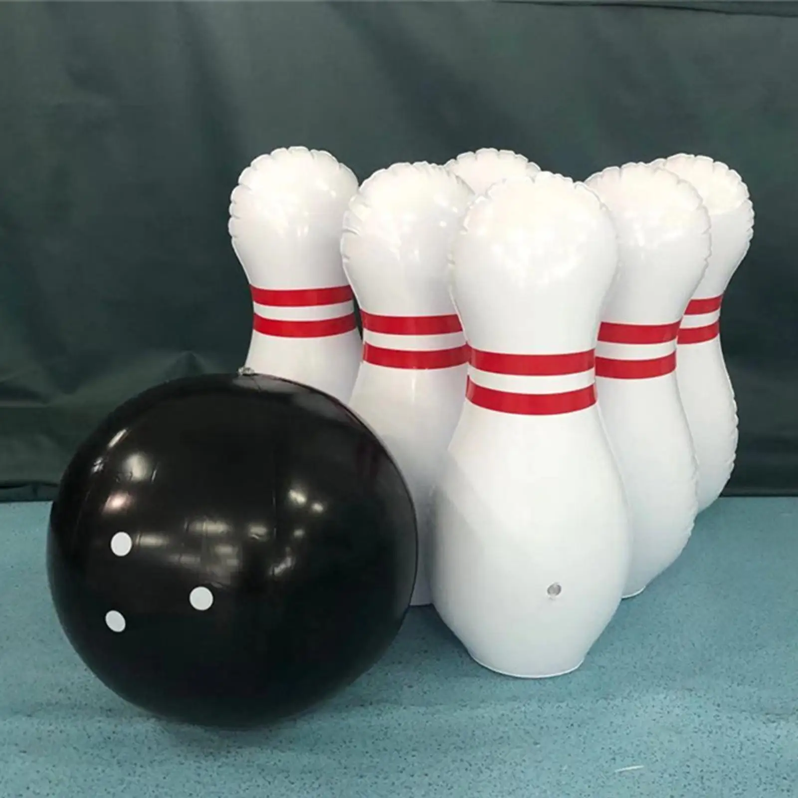 Inflatable Bowling Set Kids Toddler Games Outside for Family Together 1 Set