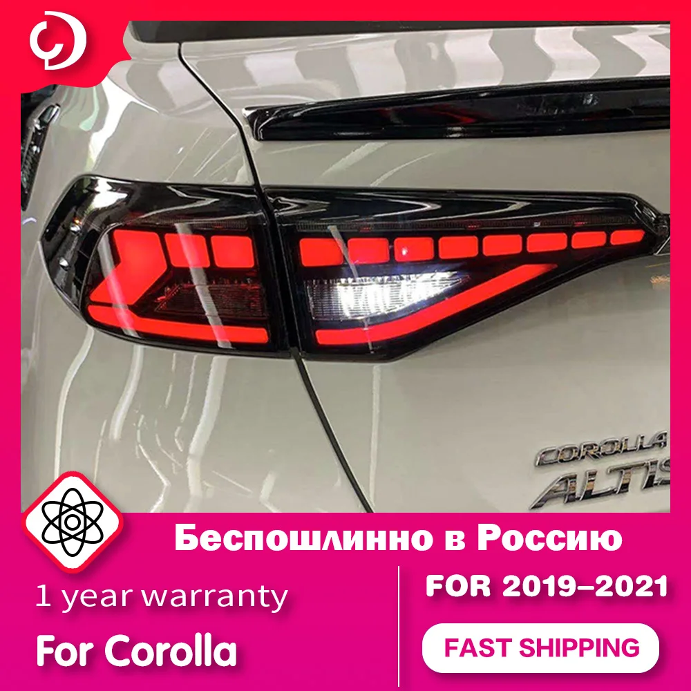 

AKD Car Styling Taillights for Toyota Corolla 2019-2021 LED Taillights Running Turn Signal Rear Reverse Brake Light Accessories