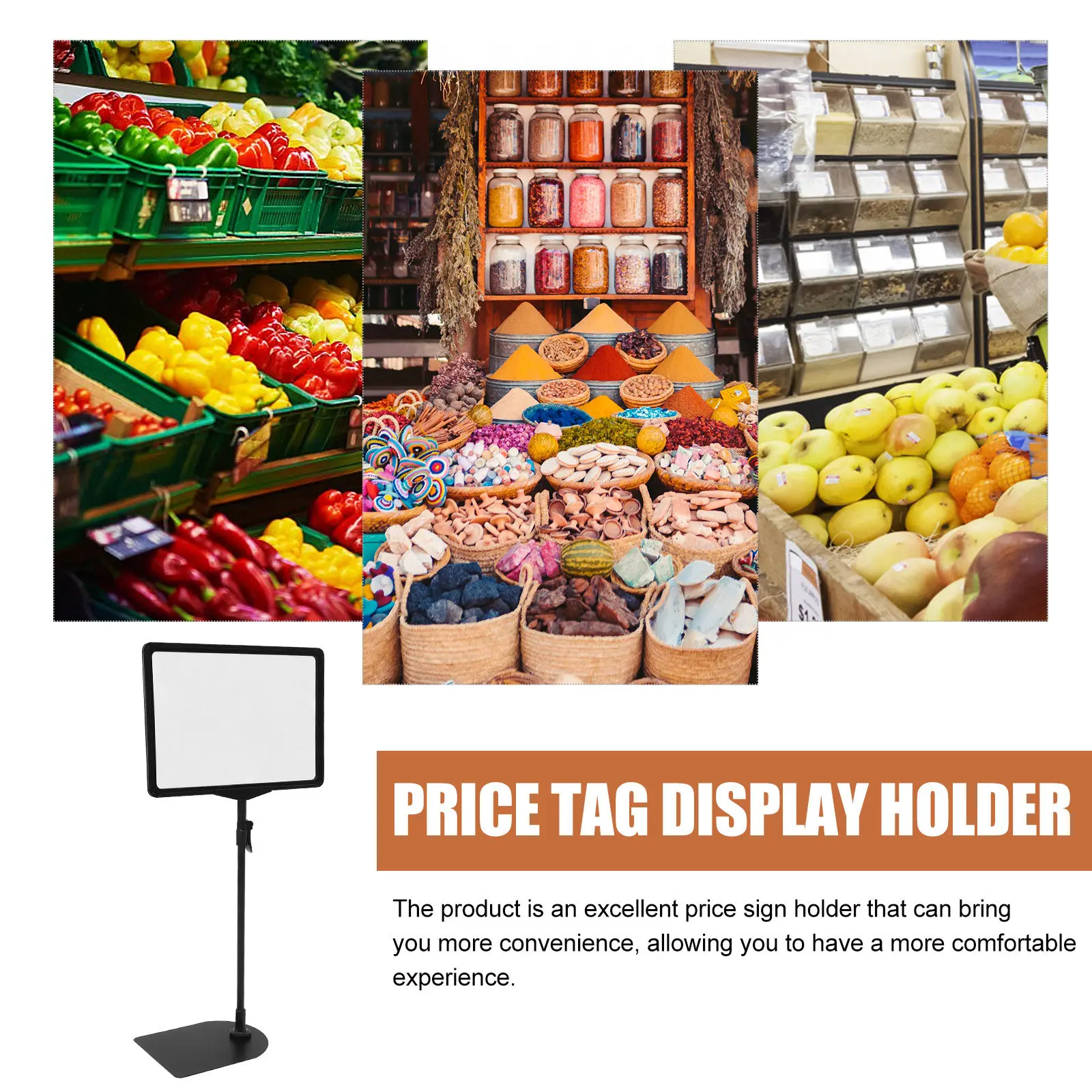 A4 가격표 표시 홀더 선반 가격 라벨 스탠드 지울 수 있는 개폐식 매장 표시 홀더 슈퍼마켓 액세서리