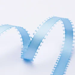 Elegant Double Sided Satin Grosgrain Ribbon - 5 Yards, 10mm Width for Gift Wrapping & Crafting (15 sky blue)