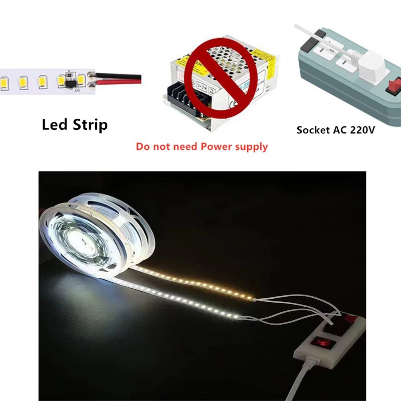 LED Ʈ , 220, 120LED, m, 5M, 2835 LED, AC 600 V,  , LED Ʈ , 220V ̿ , ϰ   Ʈ  