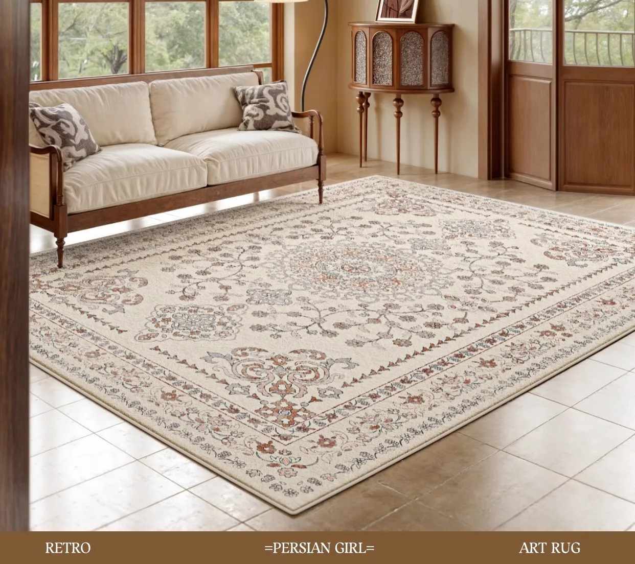 Living Room Carpet Retro French Plush Bedroom Rug Home Large Area Luxury High-end Custom Soft Coffee Table Floor Mats Tapete 양탄자