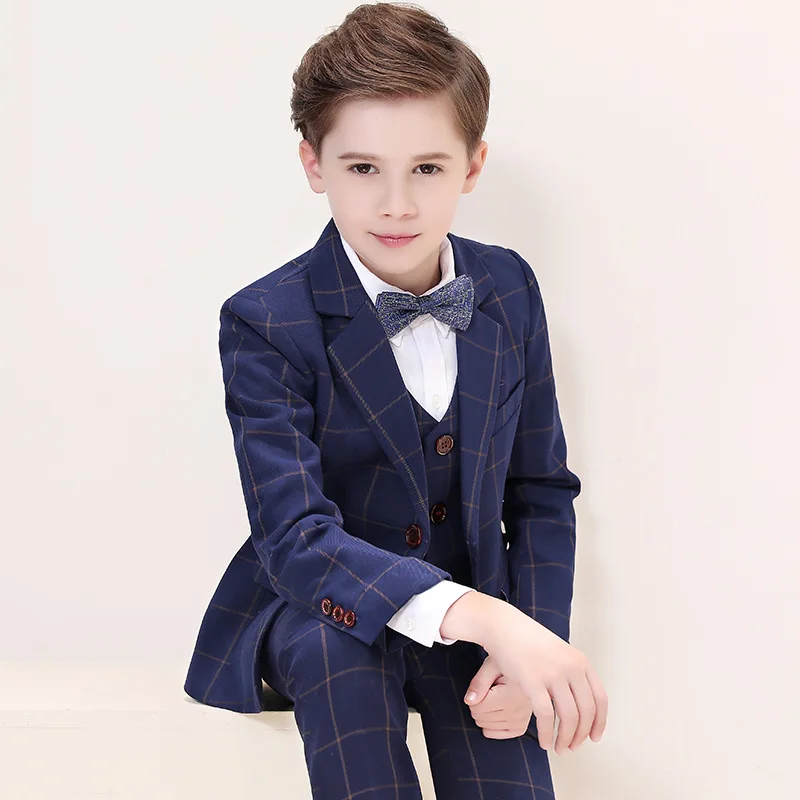 Boys White 3-Piece Suit 4