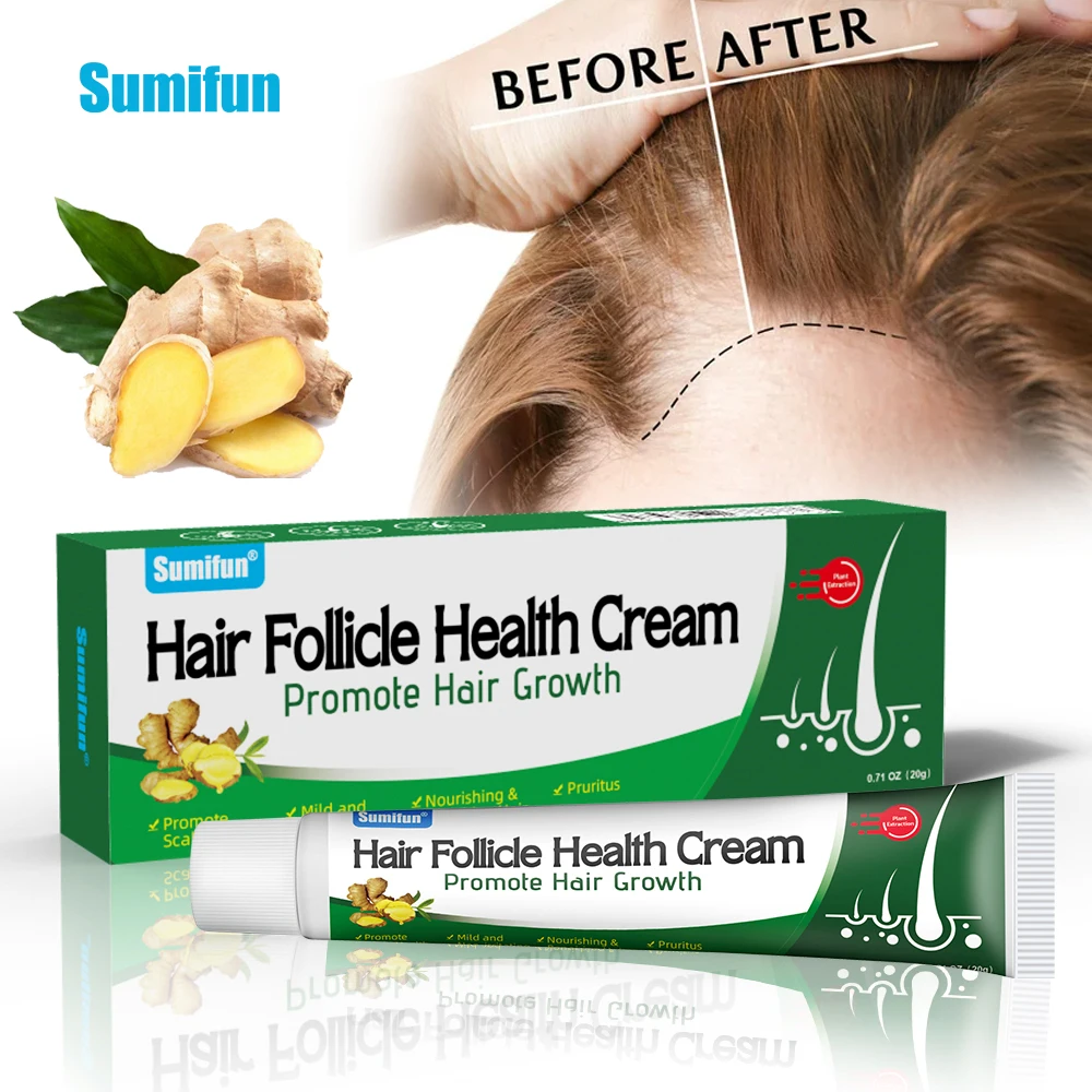 

20g/box Sumifun Hair Follicle Health Cream Promote Hair Growth Prevent Alopecia Baldness Ointment Hairs Root Nourish CarePlaster