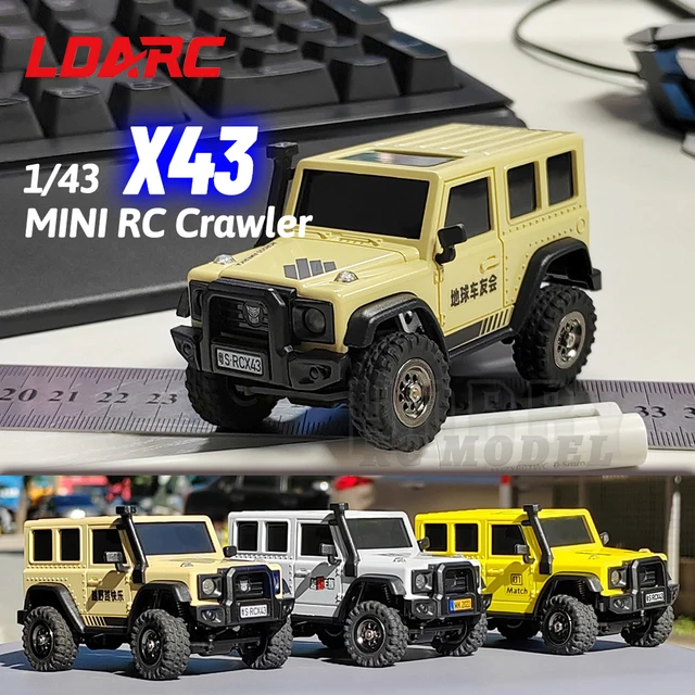 LDARC X43 1/43 MINI RC Electric Remote Control Model Car Desktop Crawler RTR 4WD Adult Children's Toys 1