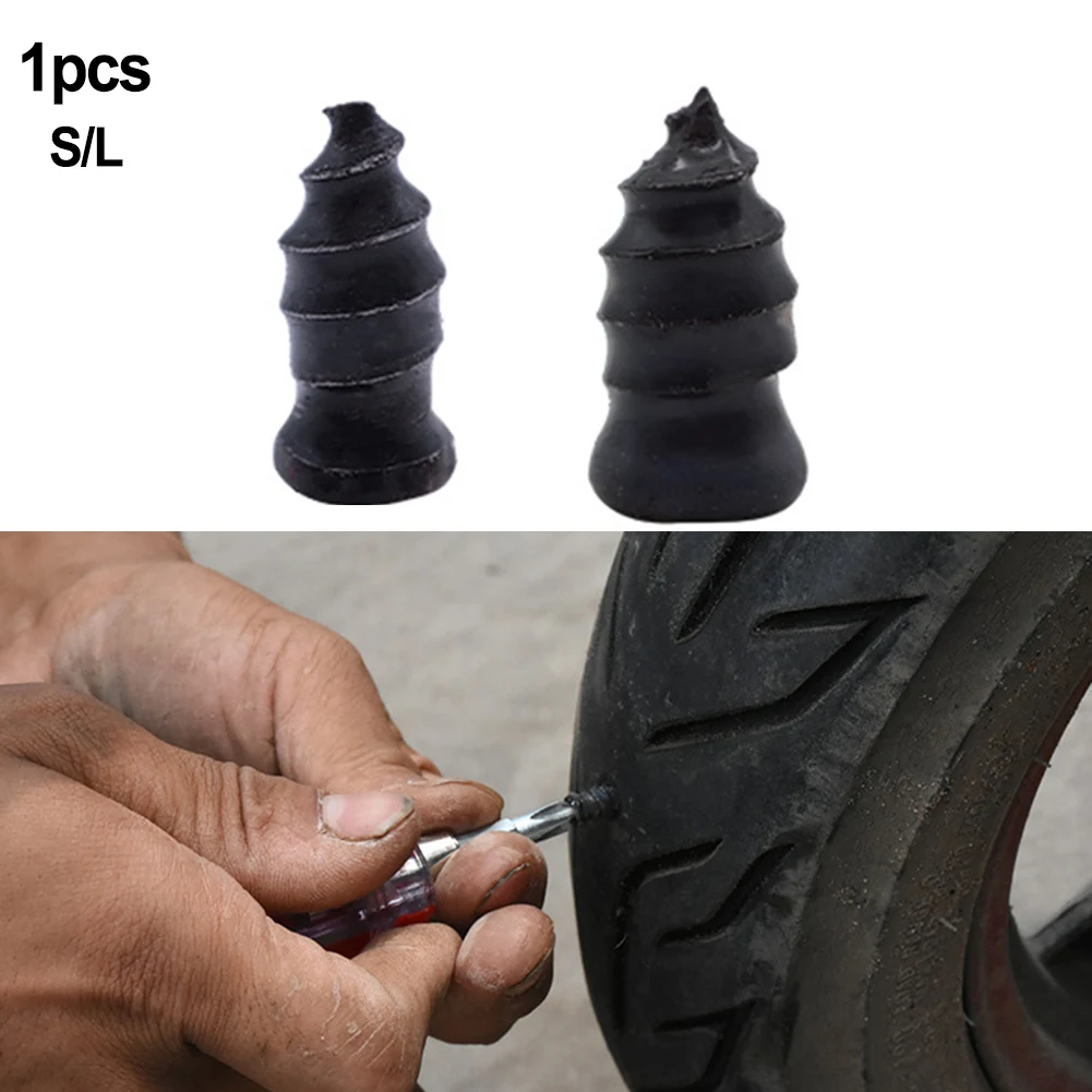 Clavos de reparación de neumáticos al vacío para coche, herramienta de reparación de pinchazos de goma sin cámara, para motocicleta, bicicleta eléctrica, 1 piezas