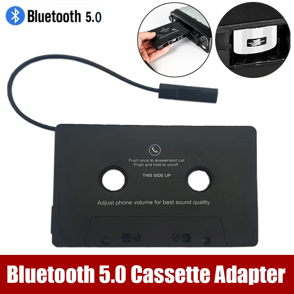 Bluetooth 5.0 Audio de voiture stéréo son Cassette adaptateur MP3 mains  libres